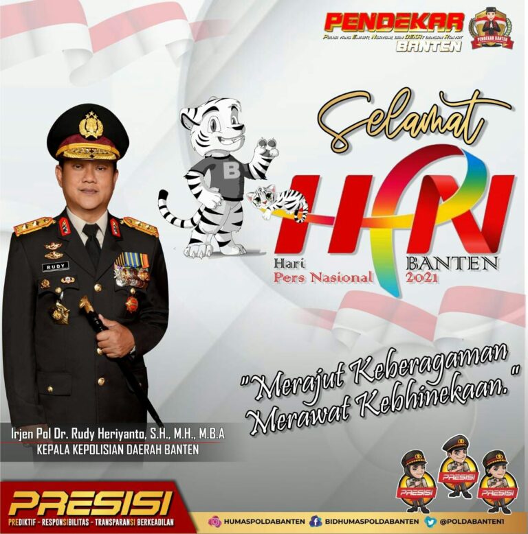 Kapolda Banten ; Selamat Hari Pers Nasional Kepada Seluruh Wartawan Di Banten