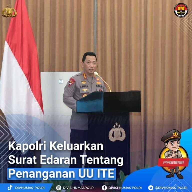 Kapolri Keluarkan Surat Edaran Tentang Penanganan UU ITE