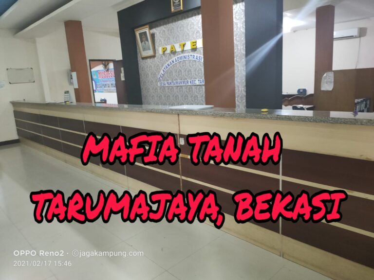 Ada Mafia Tanah di Tarumajaya, Bekasi Utara