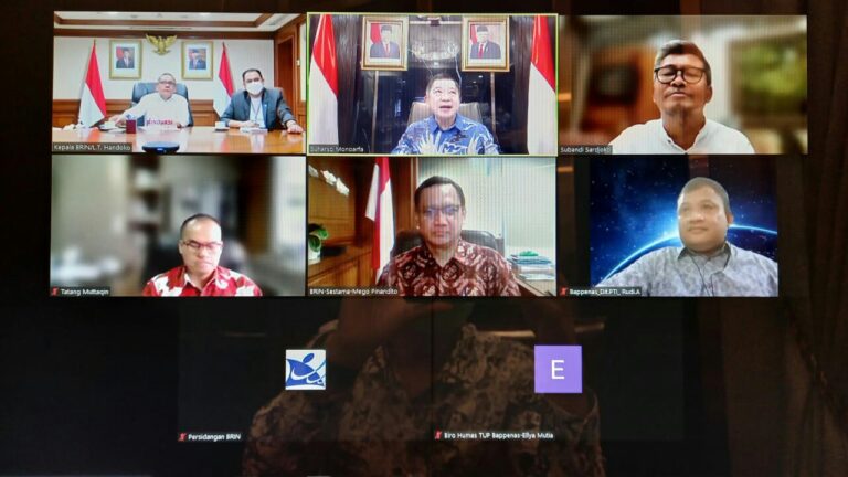 BRIN Audiensi Secara Virtual Dengan Menteri Suharso, Bahas Prioritas Riset Nasional