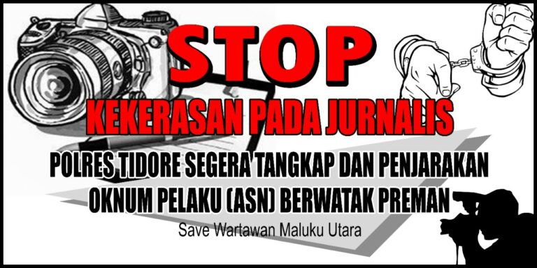 FPII Maluku Utara Desak Polres Tikep Tahan Pelaku Pemukulan Wartawan Di Tidore