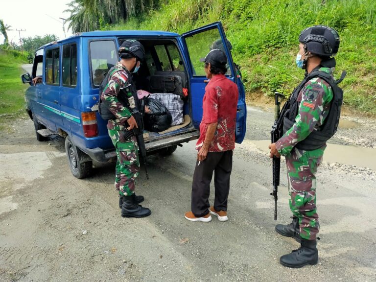 Jaga Stabilitas Keamanan, Satgas Yonif 512 Gelar Sweeping Rutin Di Perbatasan Papua