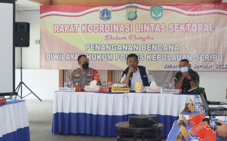 Antisipasi Terjadinya Bencana, Polres Kep Seribu Gelar Rakord Lintas Sektoral