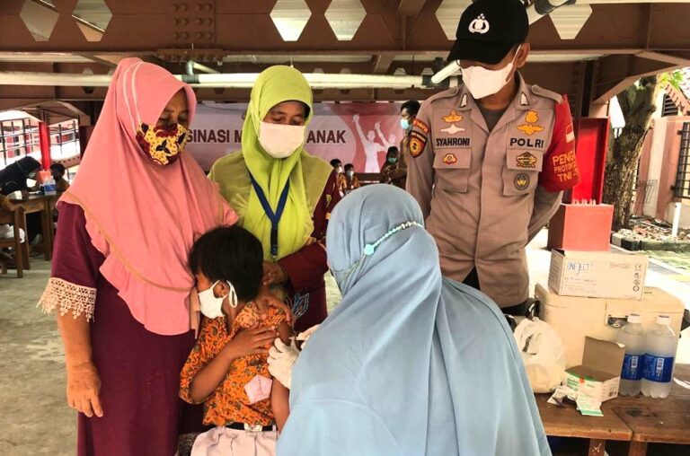 Suntik Vaksin Anak Usia 6-11 Tahun di Pulau Panggang Kep Seribu Utara, Hari ini Masuk Ke Dosis Dua