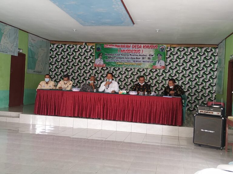 Kades Talang Jawa : Tolak Ukur Dalam Penetapan KPM Adalah Aturan dan Kriteria
