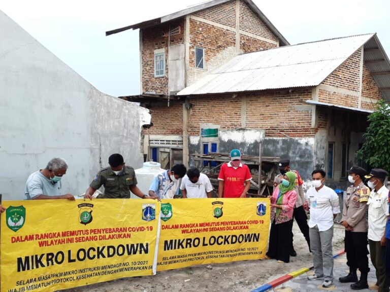 Hadapi Gelombang 3 COVID19, Polsek Kep Seribu Utara Gelar Simulasi Micro Lokcdown