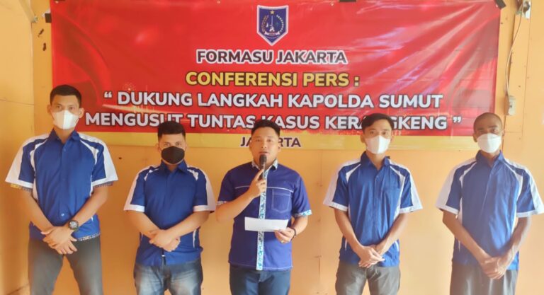 Formasu Jakarta : Apresiasi & Dukung Langkah Kapolda Sumut Mengusut Tuntas Kasus Kerangkeng