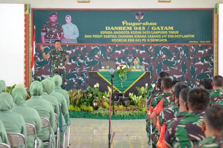 Kunjungi Kodim 0429/Lamtim, Danrem 043/Gatam: Hindari Pelanggaran
