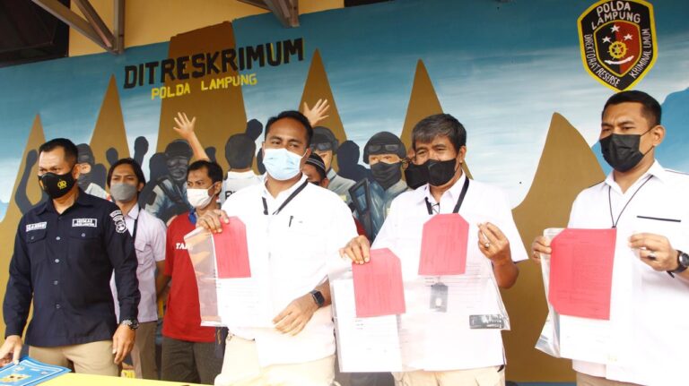 Ditreskrimum Polda Lampung amankan pelaku mafia tanah, berhasil tipu korbannya hingga milyaran rupiah
