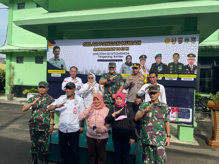 Gandeng Kementrian, Kodim 0510/Trs Gelar Pasar Pangan Murah