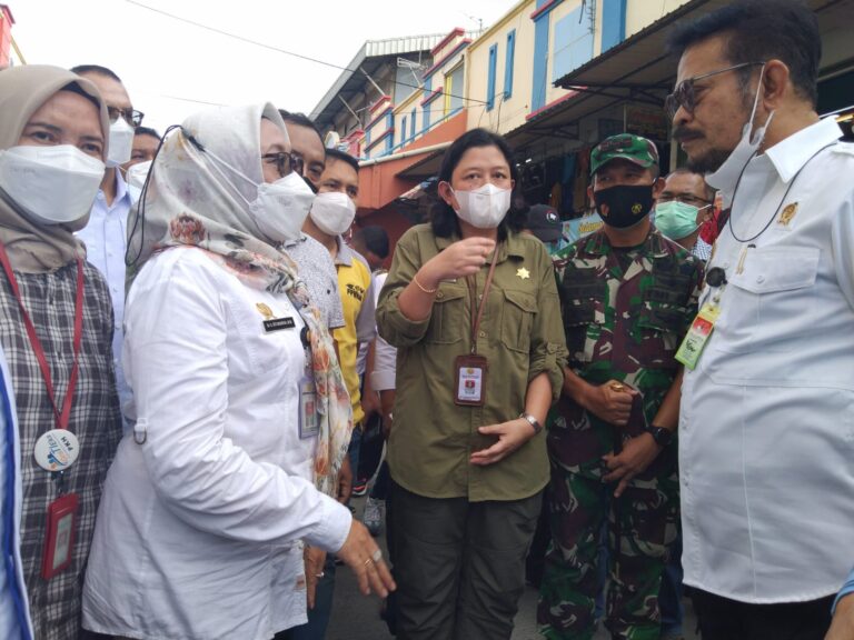 Menteri Pertanian RI sidak harga Pasar Kelapa Dua didampingi Dandim 0510/Tigaraksa
