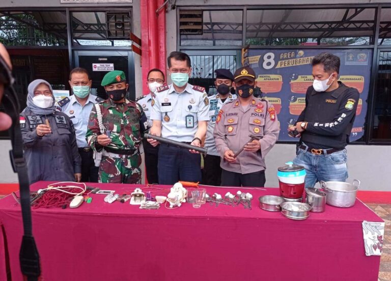 Gelar Sidak Gabungan, Kalapas Bekasi Ingatkan 3 Atensi Dirjen PAS