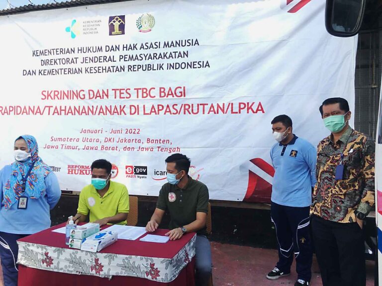 Lapas Bulak Kapal Bekasi Gelar Tes Skrining TBC Secara Massal Kepada WBP