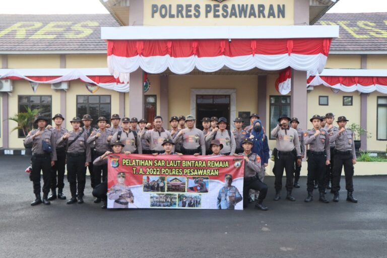 Polres Pesawaran-Polda Lampung Laksanakan Serangkaian Kegiatan Pelatihan S.A.R di Pulau Pahawang