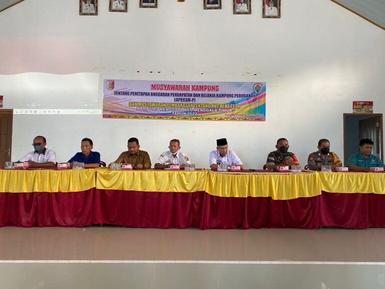 BPK dan Kepala Kampung Menggala  Rapat Penetapan APBKAM-P Tahun Anggaran 2022.