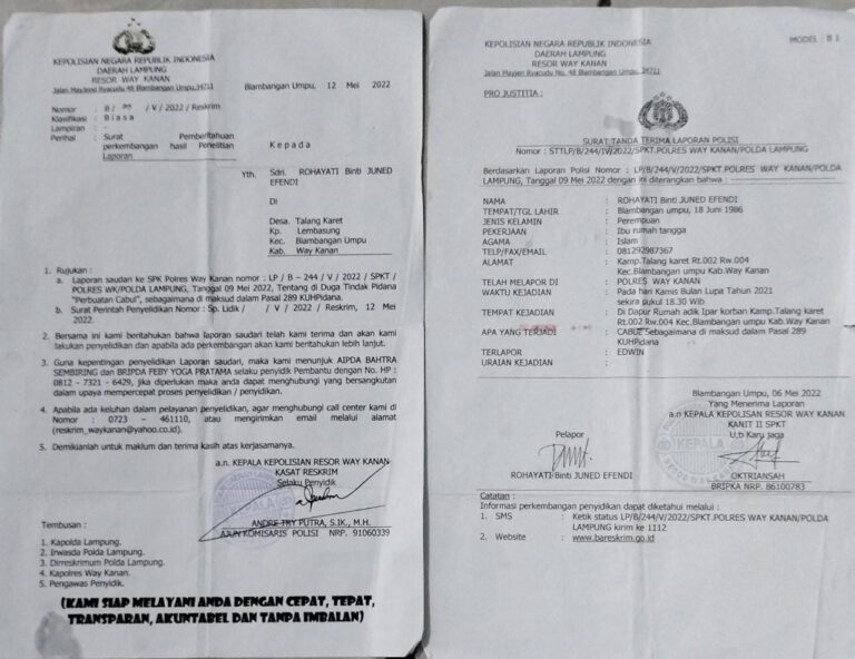 Diduga ada kejanggalan serta Lambannya penanganan kasus pencabulan Oleh Unit PPA Polres Waykan Ini Faktanya