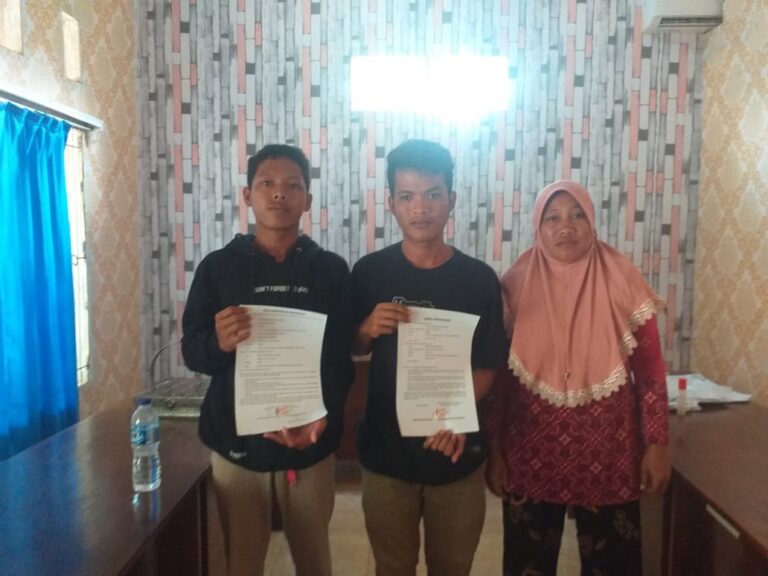 Polsek Gunung Pelindung Selesaikan Permasalahan Anak Dibawah Umur Curi Besi