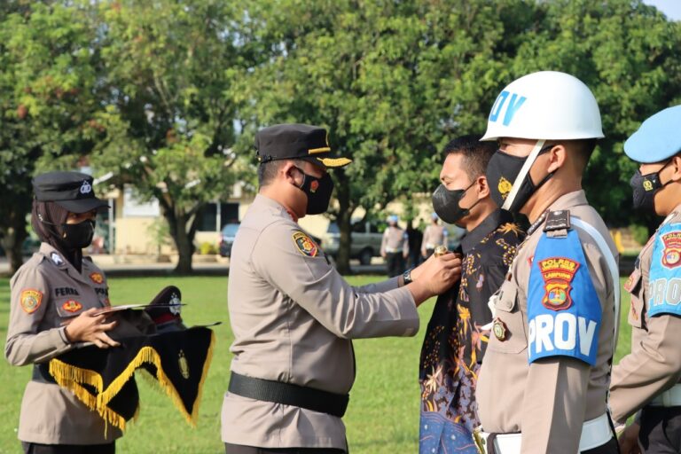 Kapolres Lamteng AKBP Doffie Fahlevi SanjayaPimpin Upacara PTDH terhadap AIPDA Rudi Suryanto