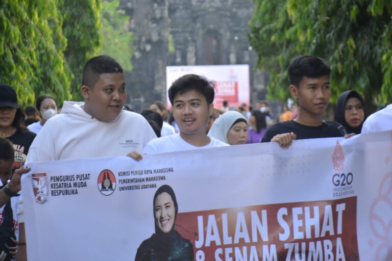 Dukung KTT G20 Bali Kesatria Muda Respublika Gelar Jalan Sehat dan Senam zumba, Sapa Bali: “Bijak Menggunakan BBM”