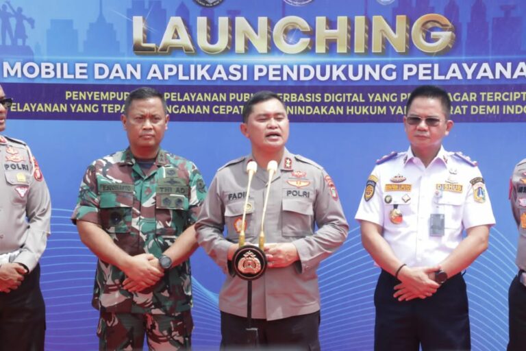 Pangdam Jaya Hadiri Launching ETLE Mobile dan Aplikasi Pendukung Pelayanan Publik di Polda Metro Jaya