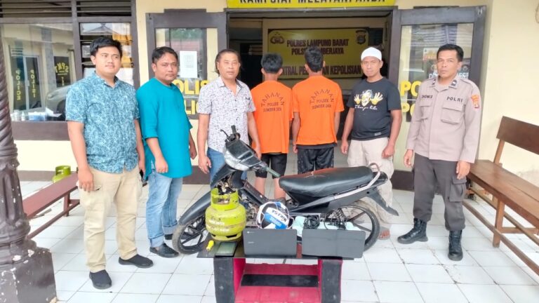 Polsek Sumber Jaya berhasil ungkap kasus pencurian di Sekolah SD Kecamatan Kebun Tebu