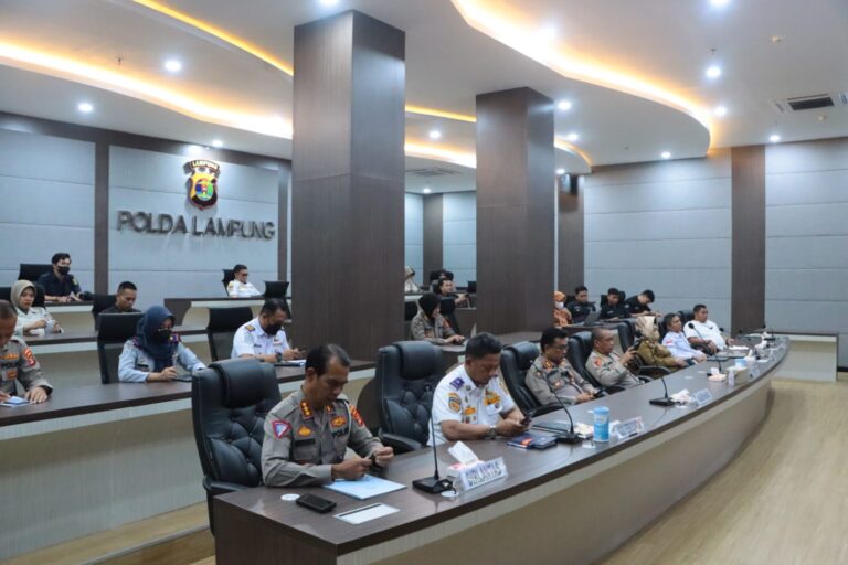Polda Lampung Ikuti Dialog Publik Secara Daring, Tentang pangan dan Transportasi Jelang Hari Raya Idul Fitri 2023