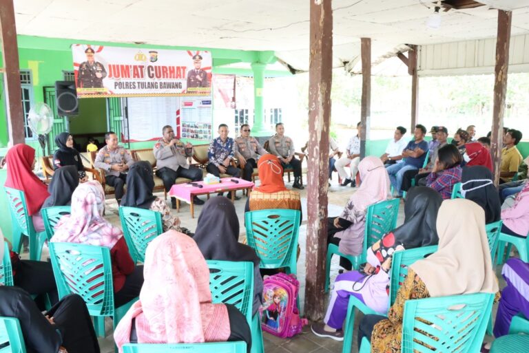 Berikut Unek-Unek Yang Disampaikan Warga Bujuk Agung Kepada Kapolres Tulang Bawang Saat Jum’at Curhat