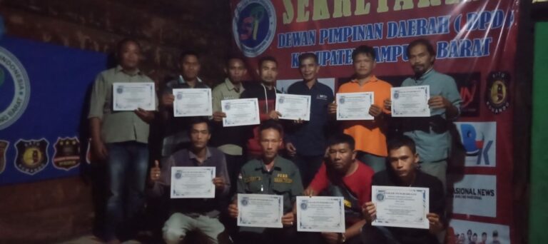 Undang Asesor Berlisensi BNSP, DPD SPI Lampung Barat Gelar Diklat Jurnalistik
