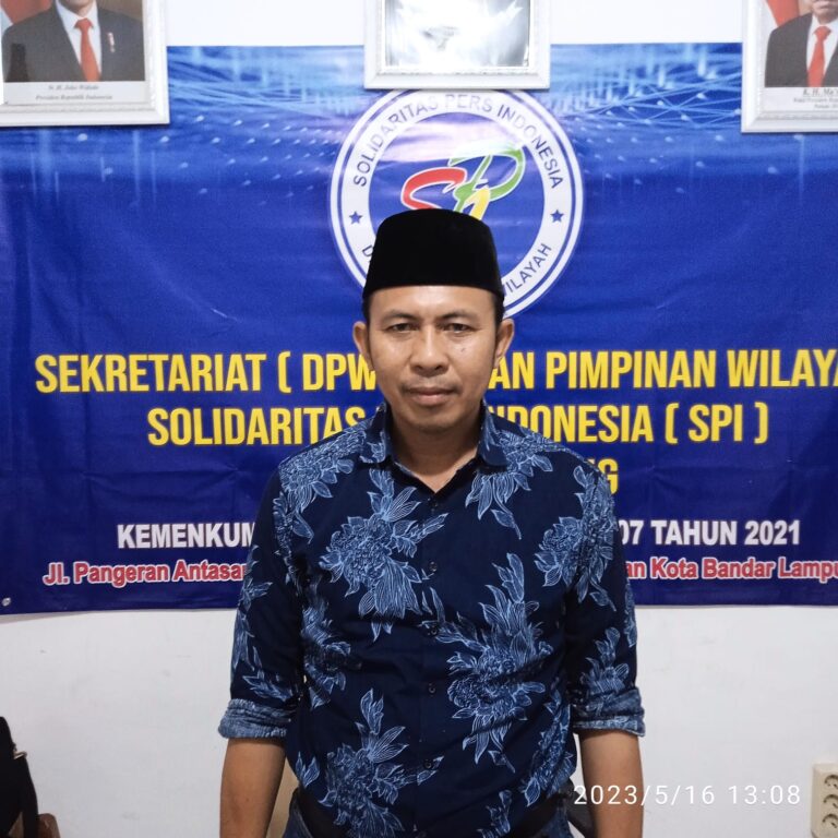 Ketua DPD SPI Pesawaran Kecam Kades Kebagusan Adanya Kriminalisasi Terhadap Wartawan