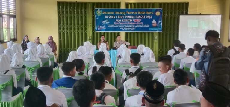 Kapolsek Buay Madang Gencarkan Penyuluhan Dan MPLS Di SMK N 01 BP Bangsa Raja
