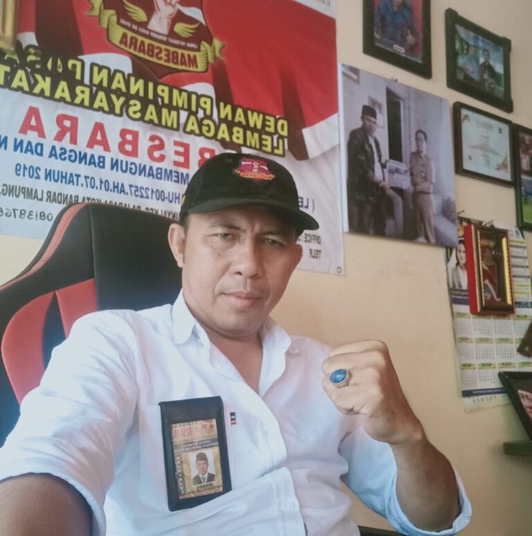 Ketua Lembaga Mabesbara Kota Bandar Lampung Menangapi Terkait Pemberitaan salah Satu Media Online