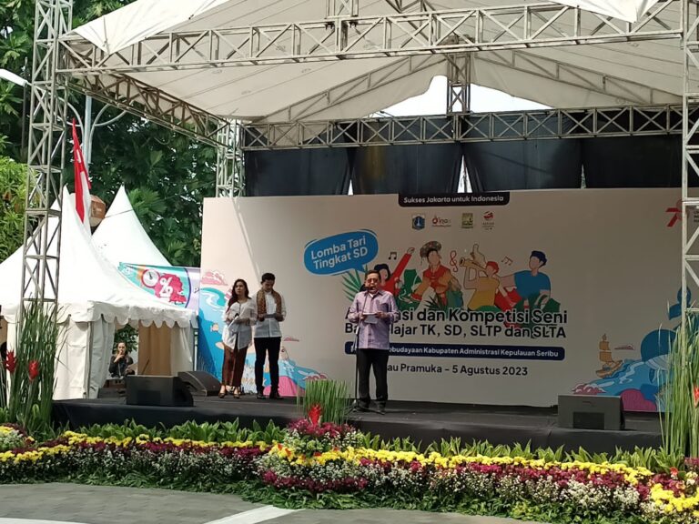 Polsek Kepulauan Seribu Utara Melaksanakan PAM Kegiatan Apresiasi dan Kompetisi Seni Bagi Pelajar dengan Kehadiran Bupati Kepulauan Seribu