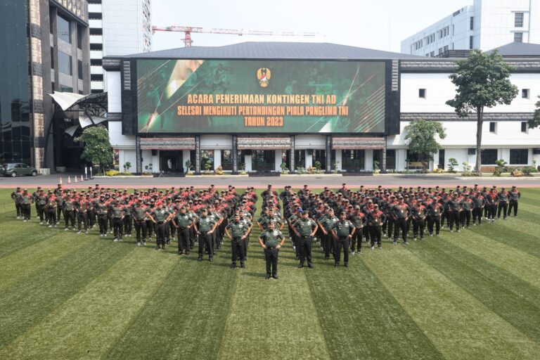 Pangdam Jaya Menghadiri Acara Penerimaan Kontingen TNI AD