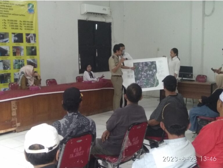 Wilayah Kelurahan Kalibaru Mendapat Sosialisasi Pemetaan PTSL Tahun 2023 Dari BPN Kota Bekasi