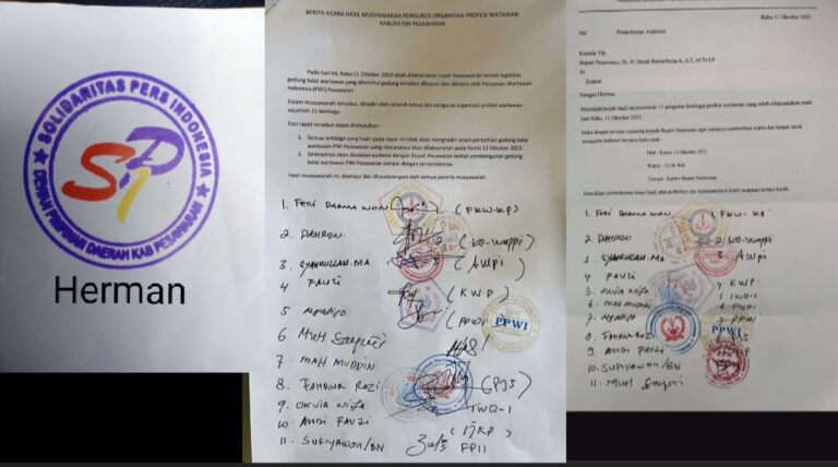 12 Organisasi Wartawan di Kabupaten Pesawaran Pertanyakan Legalitas Balai Wartawan Yang Diresmikan Oleh Bupati