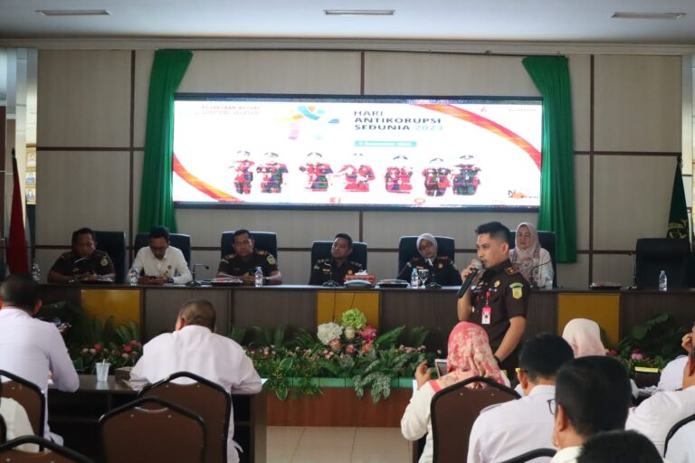 Peringatan Hari Anti Korupsi Sedunia, Kejari Lamsel Ajak Seluruh Kepala OPD Bersinergi Cegah Korupsi