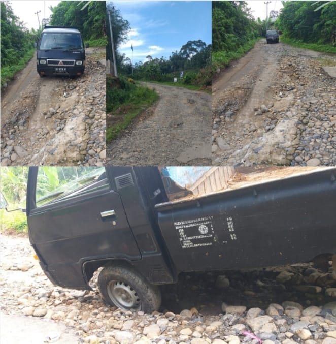 Ibarat Anak Tiri ! Rusak Akses Jalan Pekon Bumi Agung, Kemana Pehatian Pemerintah Daerah Lampung Barat ?