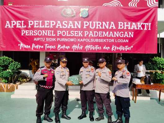 Kapolsek Pademangan Lepas Anggotanya Yang Purna Tugas