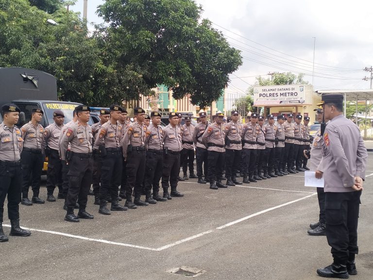 Kapolres Lampung Timur Kirimkan 199 Personel untuk Pengamanan Unjuk Rasa di Metro