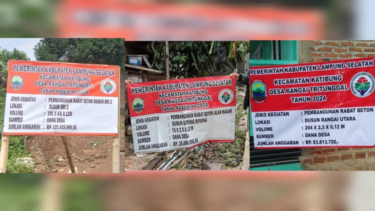 Tak Ubahnya Drakula, Kades Rangai Tritunggal Diduga Hisap Uang Pembangunan Rabat Beton
