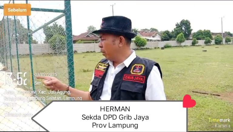 Sekda DPD Grib Jaya Lampung Herman Angkat Bicara Agar APH Usut Tuntas Dalang Penyerobotan Lahan CV. Bumi Waras