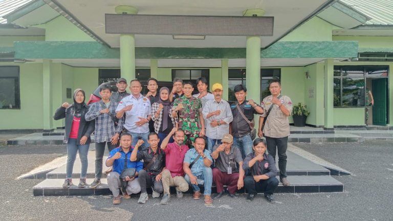 Kodim 0422/LB menerima audiensi dari Forum Pers Independent Indonesia Kordinator Wilayah Lampung Barat