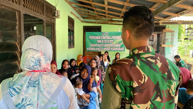 Posyandu di Lokasi TMMD ke-124: Wujud Sinergi TNI dan Warga Jaga Kesehatan Generasi Muda