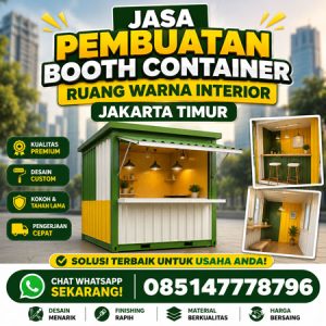 Jasa Pembuatan Booth Container Ruang Warna Interior Jakarta Timur