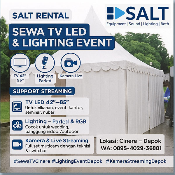 Sewa Tenda Sarnafil di Cinere – Salt Rental Depok, Solusi Event Outdoor Profesional