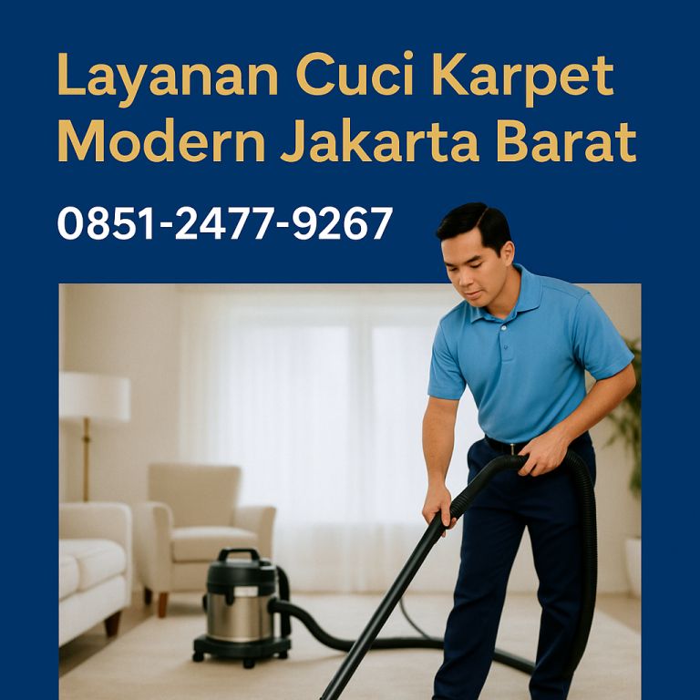 Layanan Cuci Karpet Modern Jakarta Barat