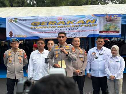 Wakapolda Metro Jaya Buka Gerakan Pangan Murah Jelang HUT ke-80 RI