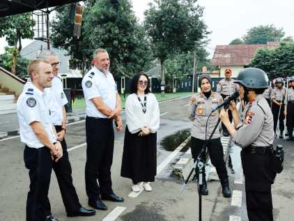 Kunjungan Delegasi Kepolisian Prancis Perkuat Kerja Sama dan Motivasi Calon Bintara Polwan