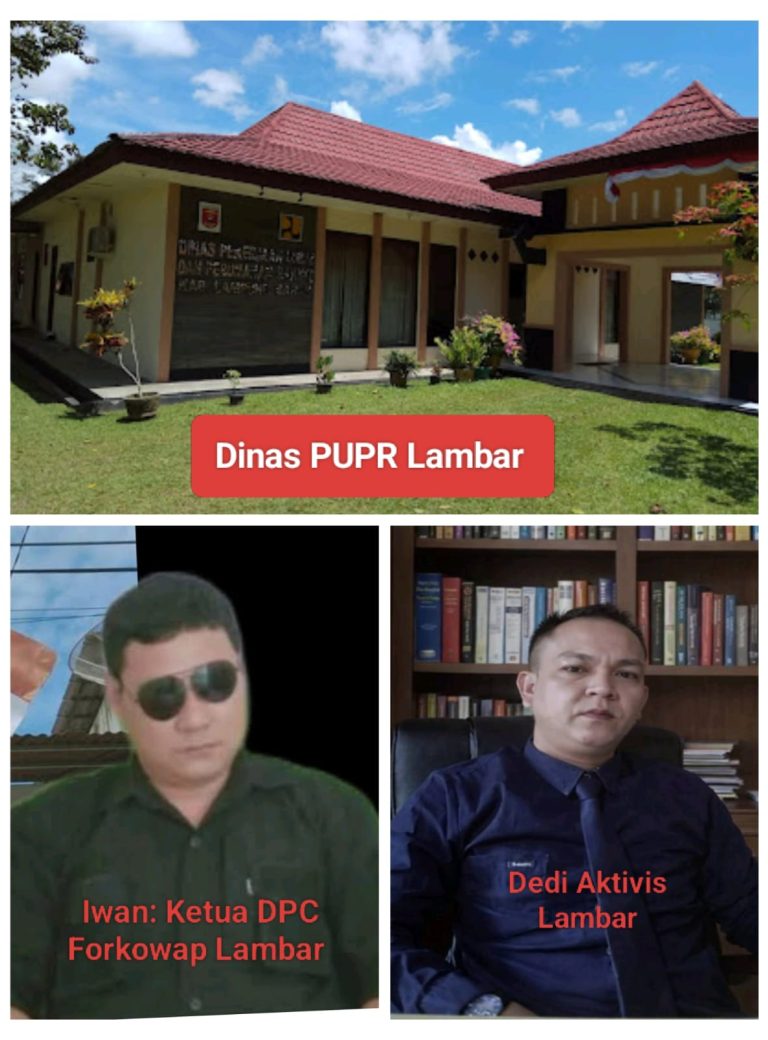 Pembangunan Infrastruktur Terkesan Asal Jadi dan Keluhan Oknum kepala Bidang Dinas PUPR Lambar Dampaknya Mencoreng Nama Bupati
