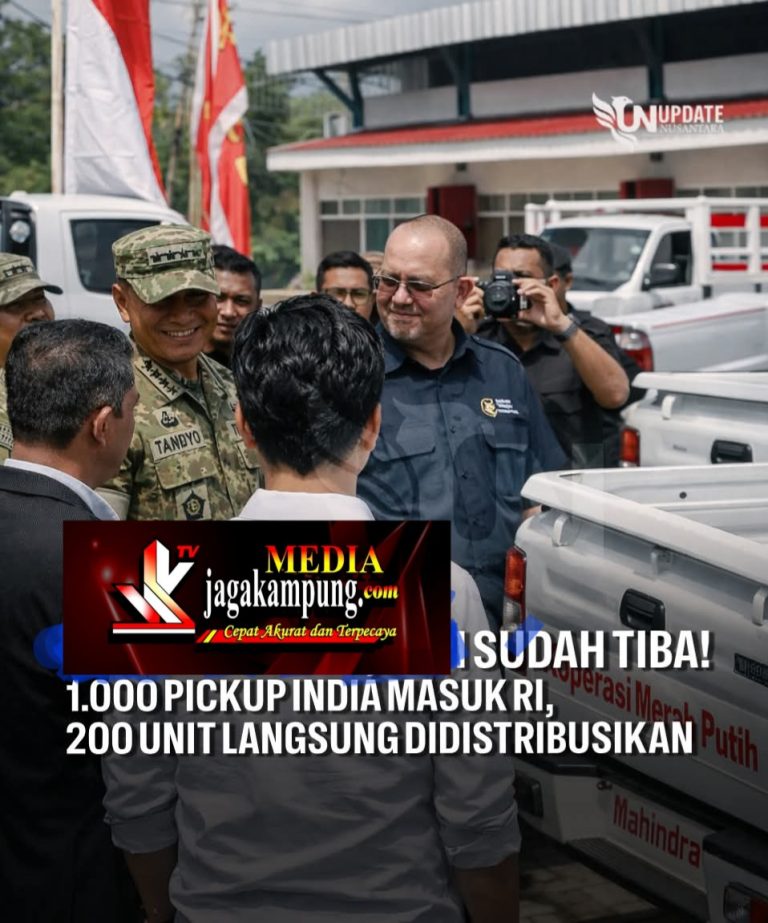 Seribu Unit Kendaraan Niaga Impor Dari India Untuk Program KDMP Telah Tiba